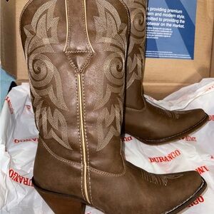 Durango Women's Tan Western Heeled Boots